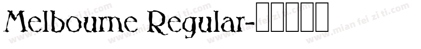 Melbourne Regular字体转换